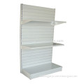 Supermarket Gondola Steel Shelves Multi Layers White Metal Shelf